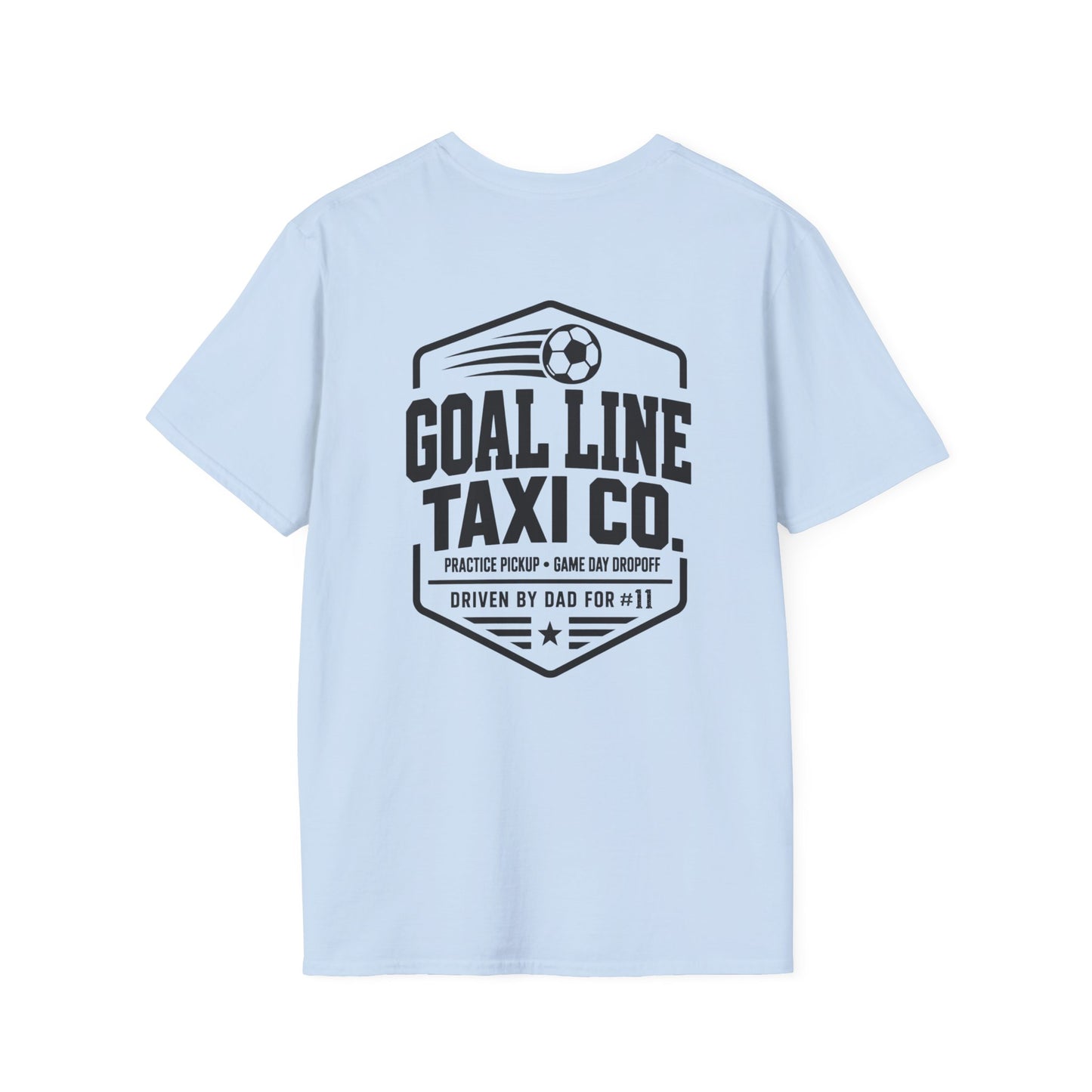 Goal Line Taxi Co. (Dad) Custom Soccer Tee