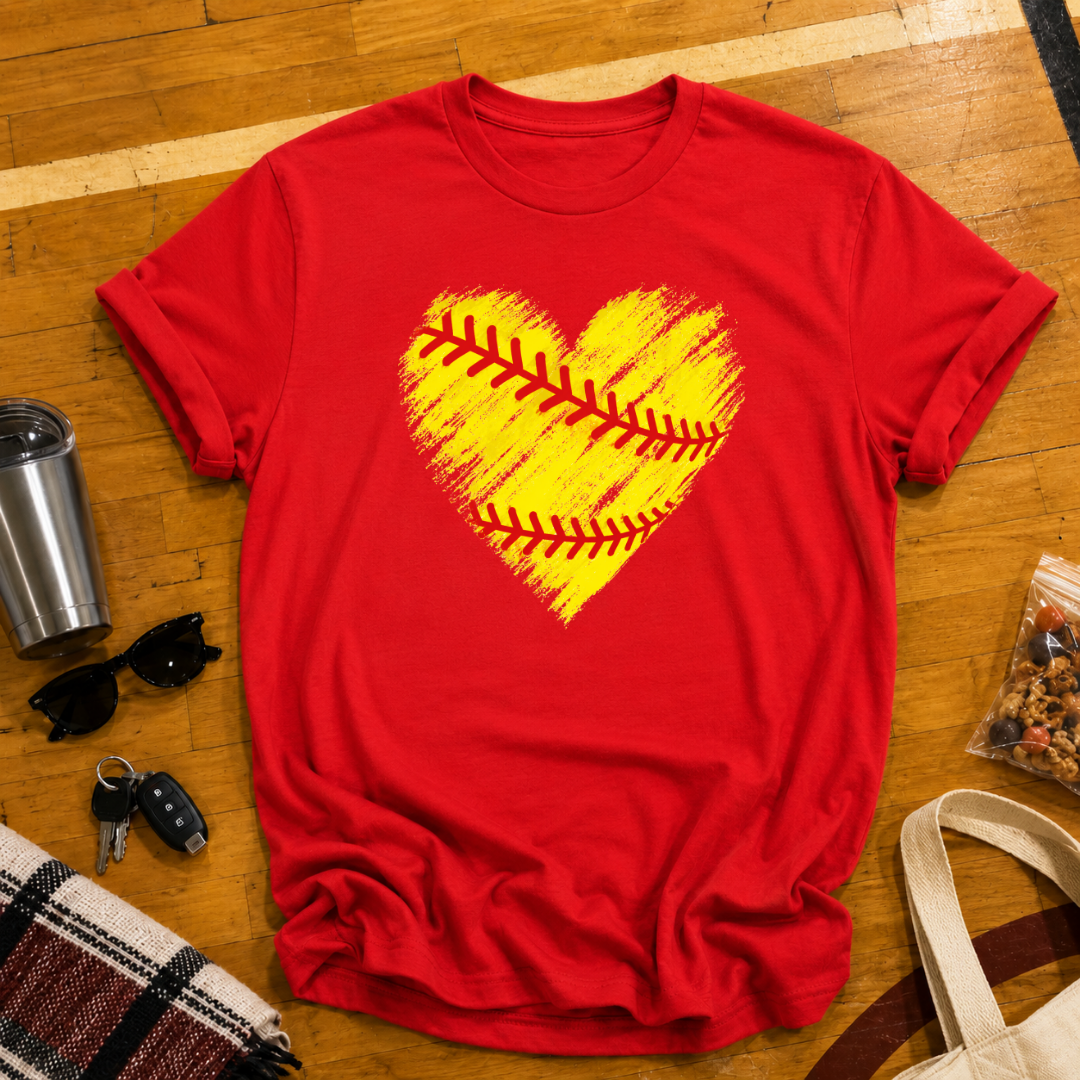 Softball Heart Tee