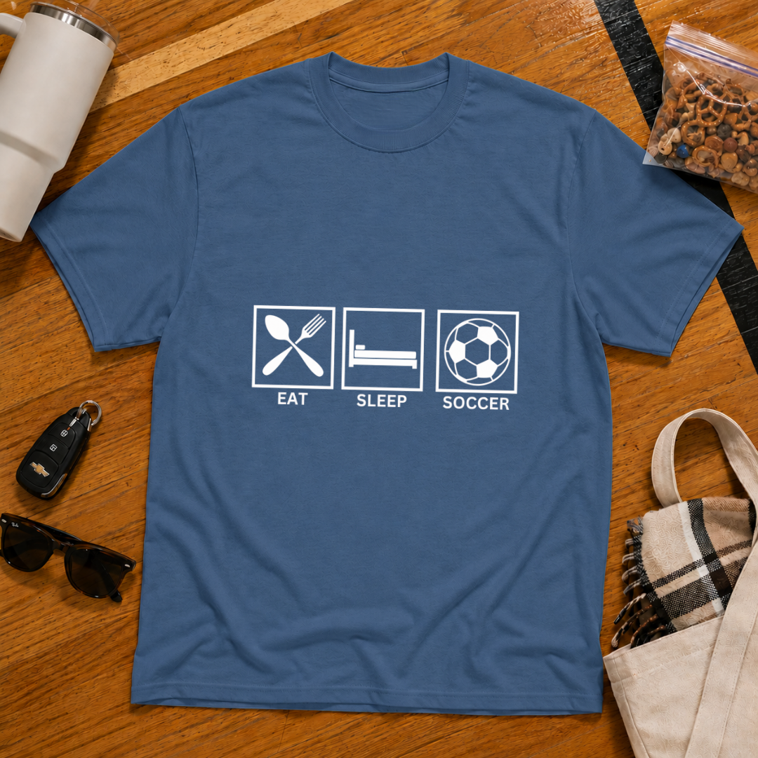 Eat Sleep Soccer Tee
