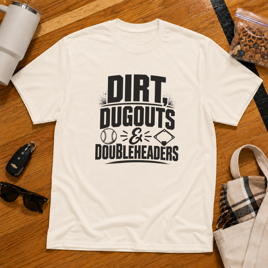 Dirt Dugouts and Doubleheaders Tee