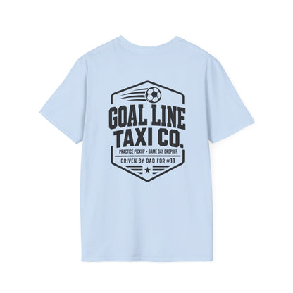 Goal Line Taxi Co. (Dad) Custom Soccer Tee