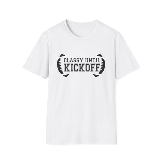 Classy Until Kickoff Football Tee