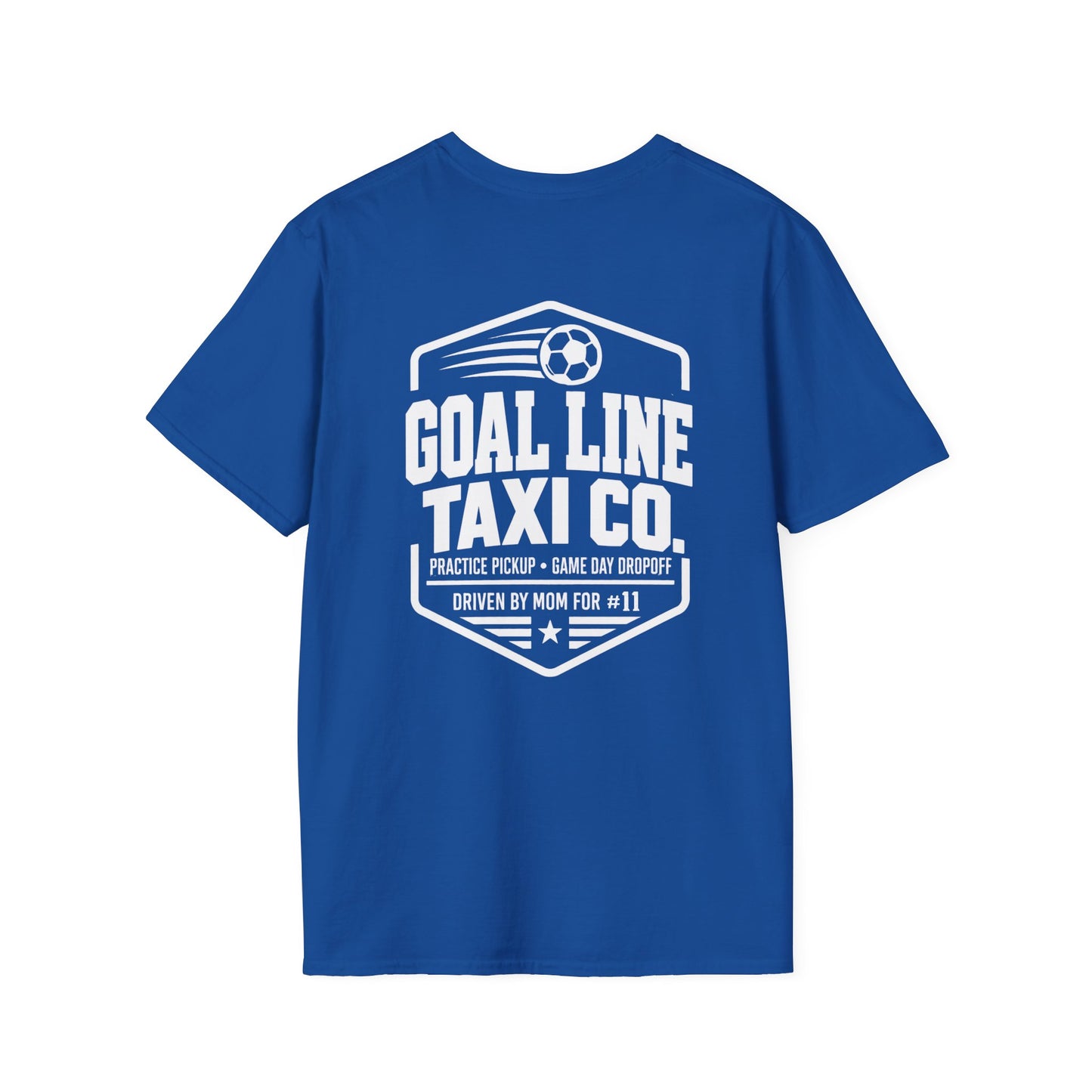 Goal Line Taxi Co. (Mom) Custom Soccer Tee