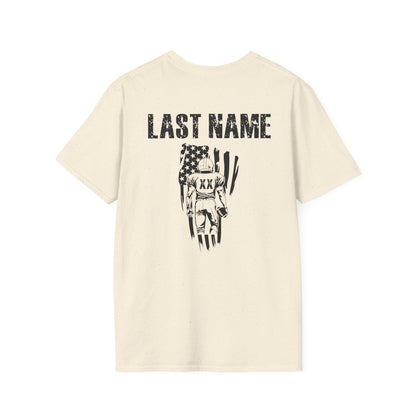 Custom Football Dad Flag Tee