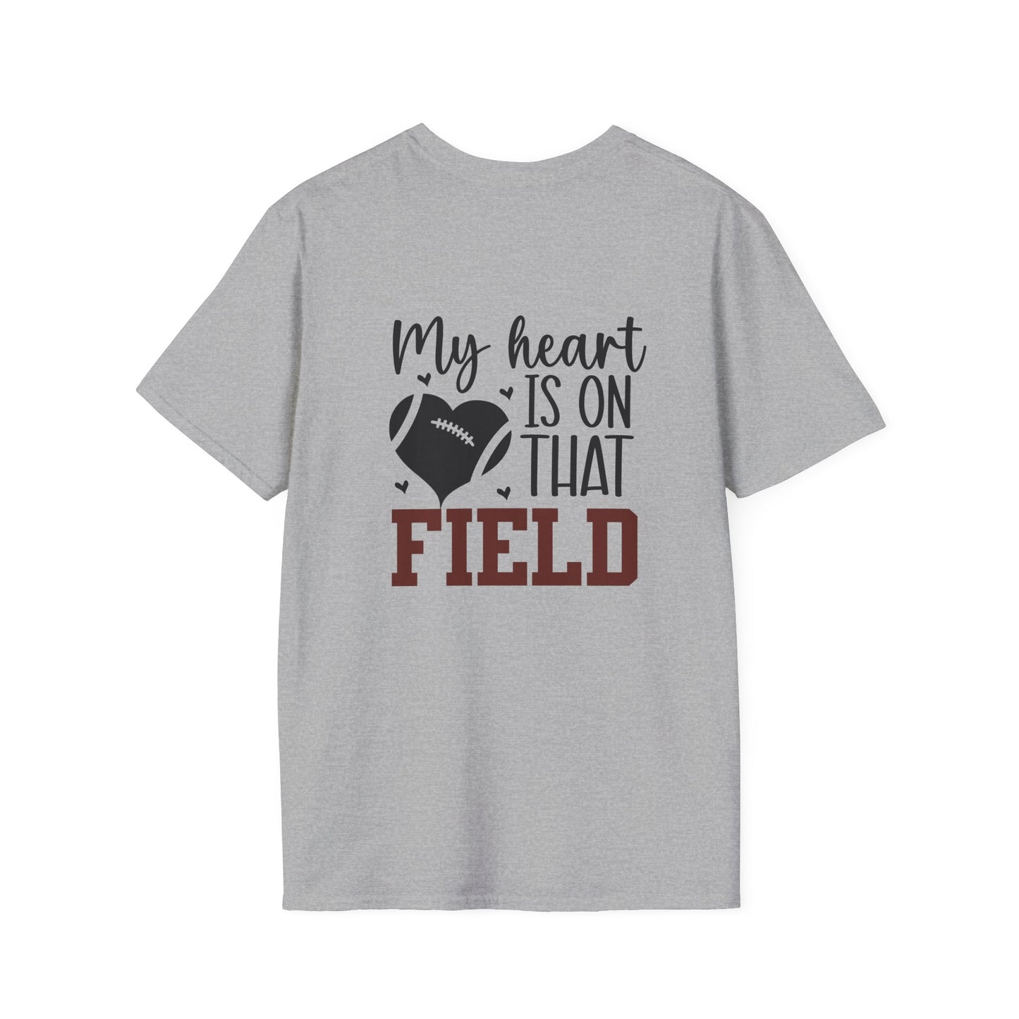 Custom My Heart Is On That Field Football Tee