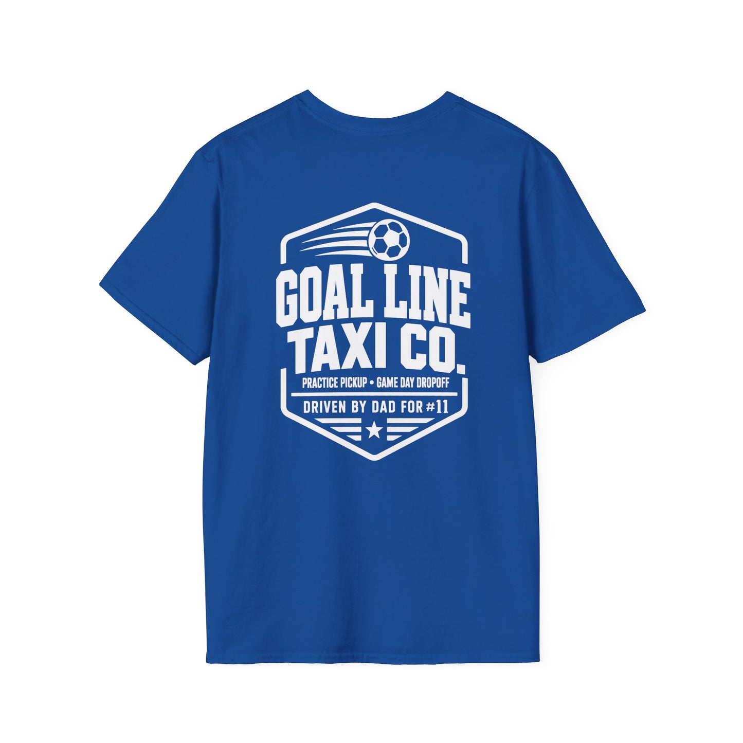 Goal Line Taxi Co. (Dad) Custom Soccer Tee