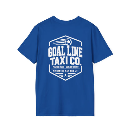 Goal Line Taxi Co. (Dad) Custom Soccer Tee
