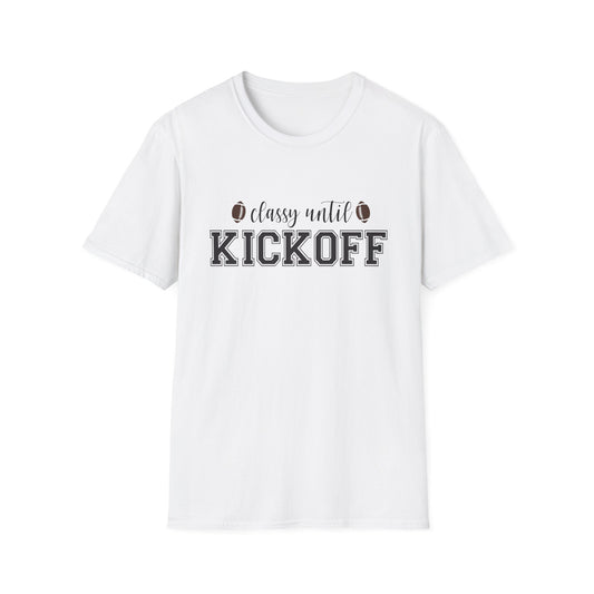 Classy Until Kickoff Football Tee