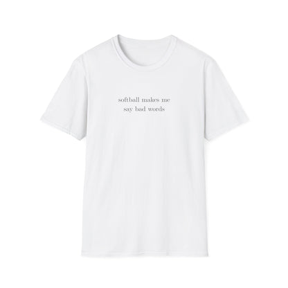 Softball Bad Words Tee