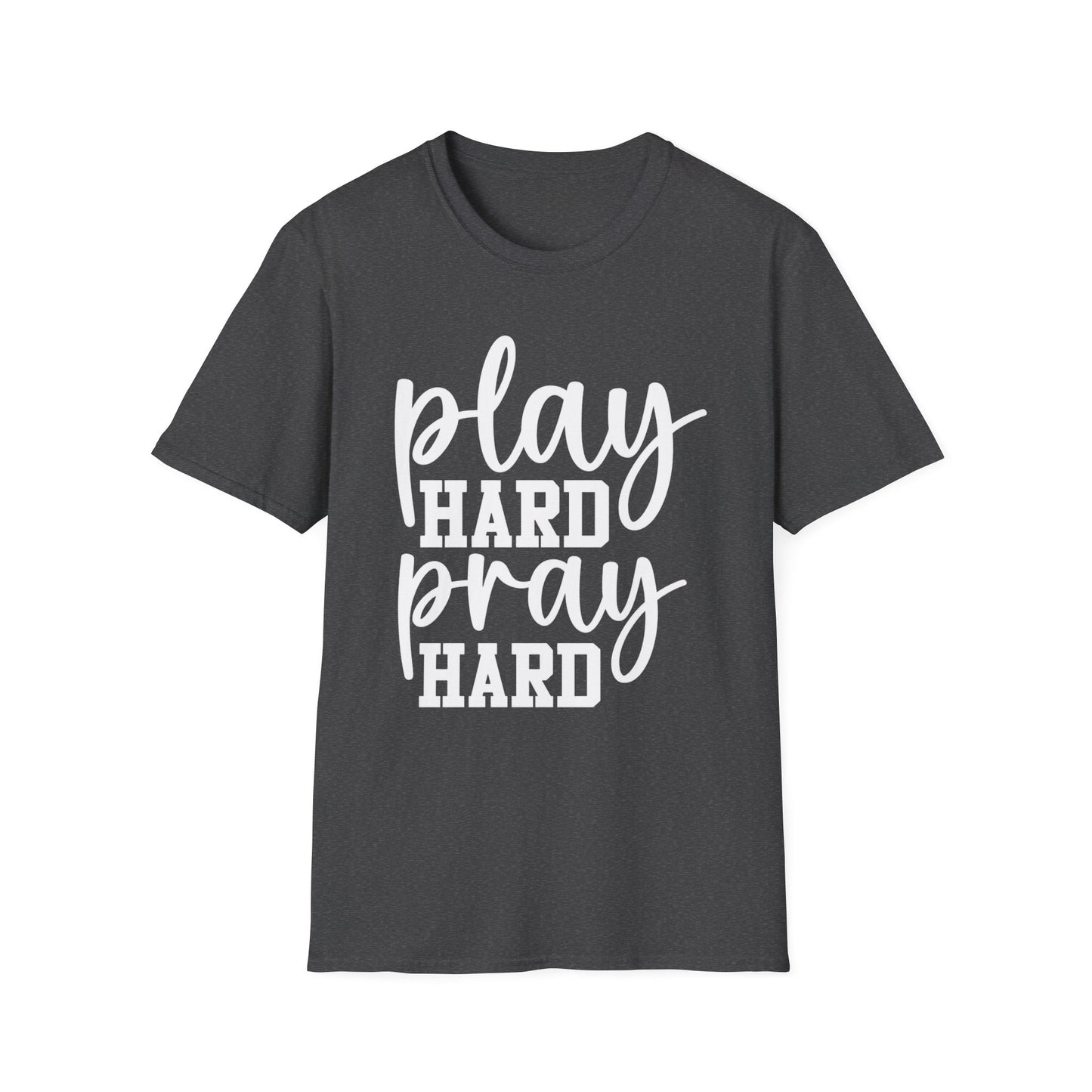 Play Hard Pray Hard Football Tee