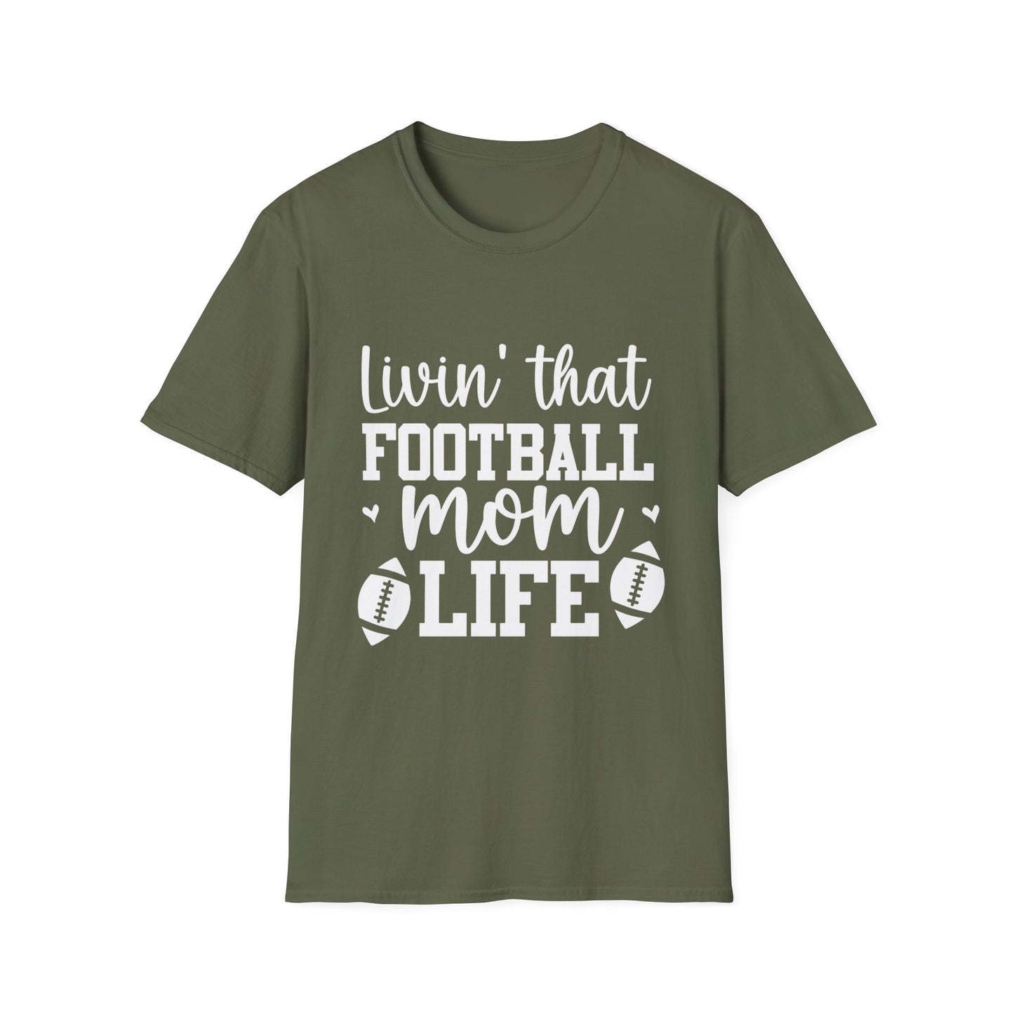 Living That Football Mom Life Football Tee