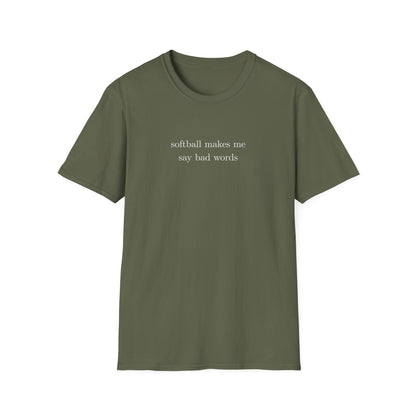 Softball Bad Words Tee