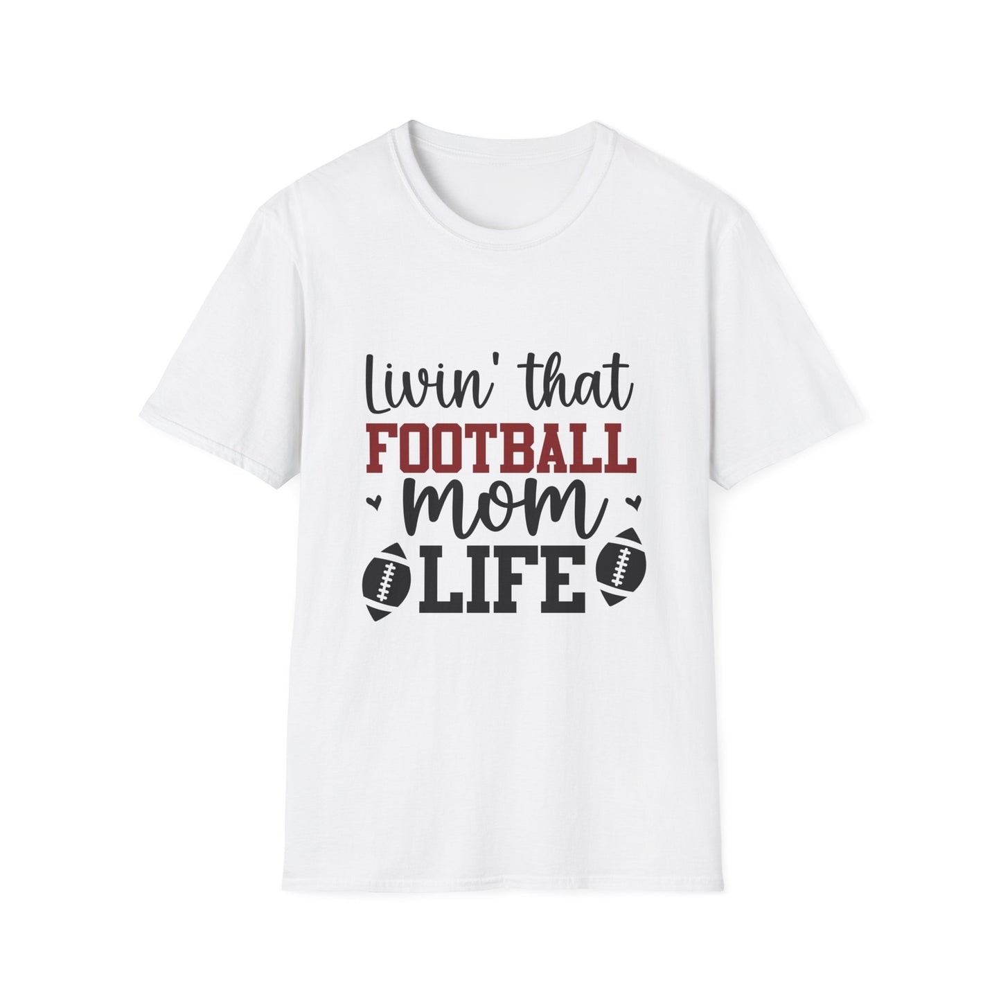 Living That Football Mom Life Football Tee