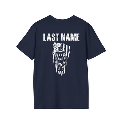 Custom Football Dad Flag Tee