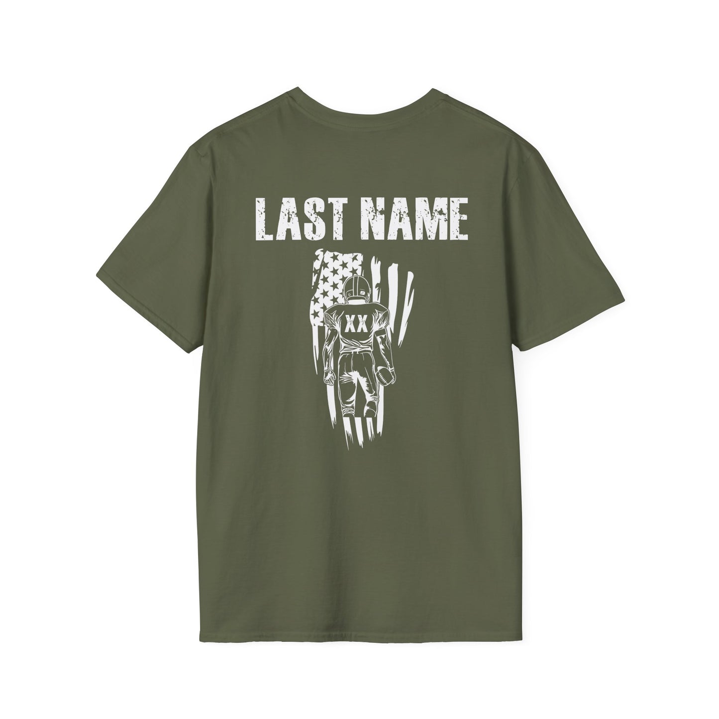 Custom Football Dad Flag Tee