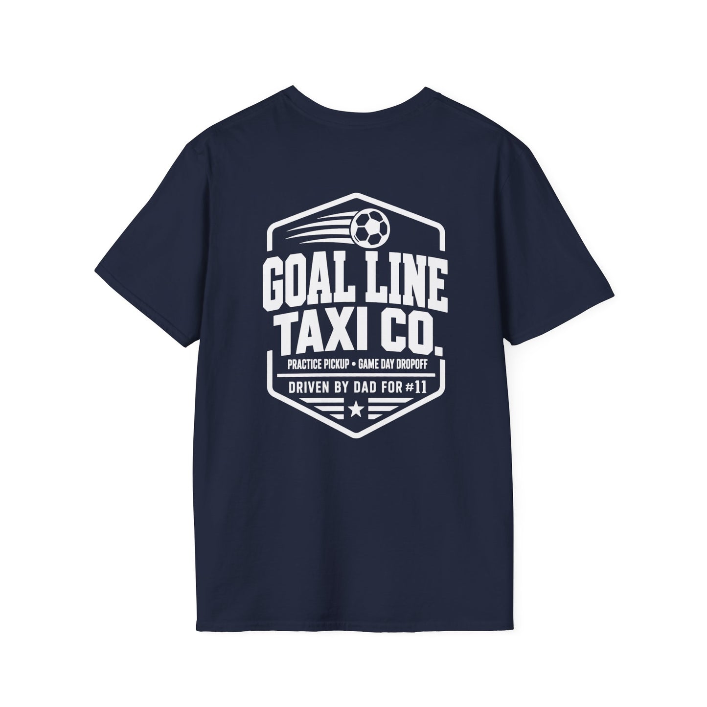 Goal Line Taxi Co. (Dad) Custom Soccer Tee