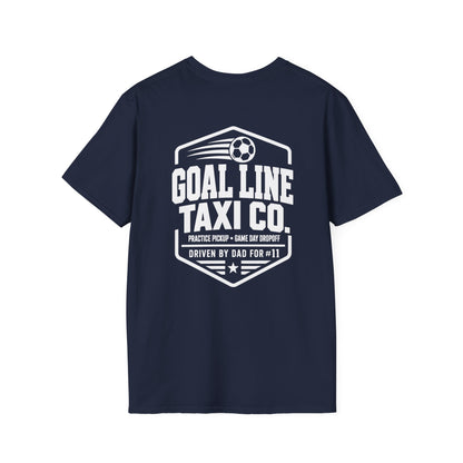 Goal Line Taxi Co. (Dad) Custom Soccer Tee