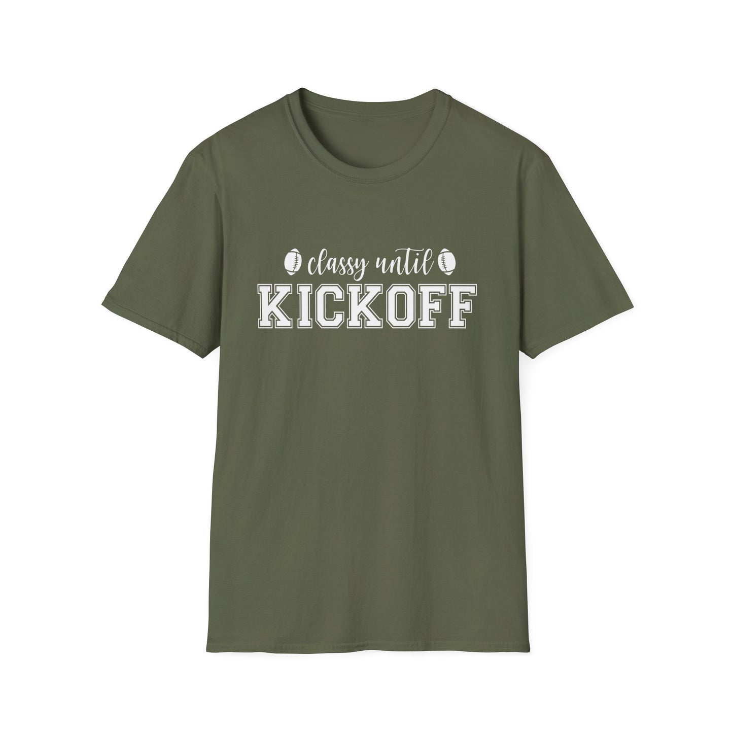 Classy Until Kickoff Football Tee