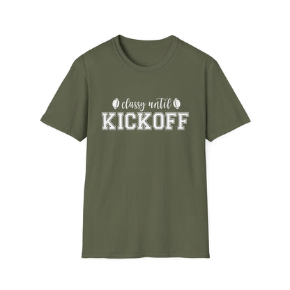 Classy Until Kickoff Football Tee