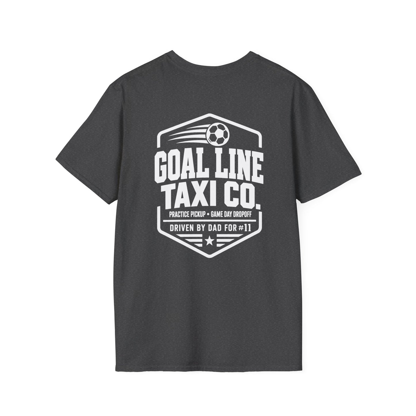 Goal Line Taxi Co. (Dad) Custom Soccer Tee