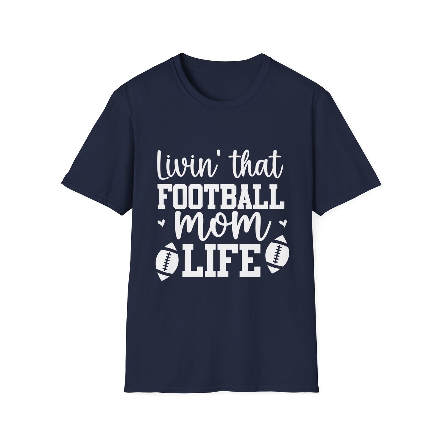 Living That Football Mom Life Football Tee