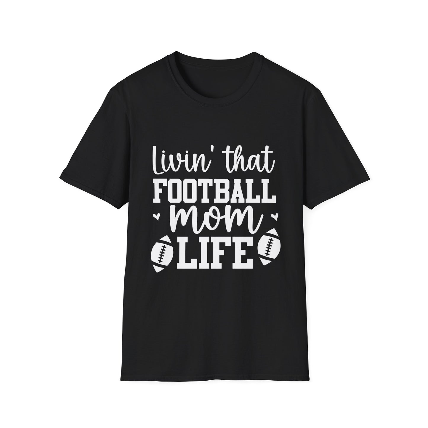 Living That Football Mom Life Football Tee