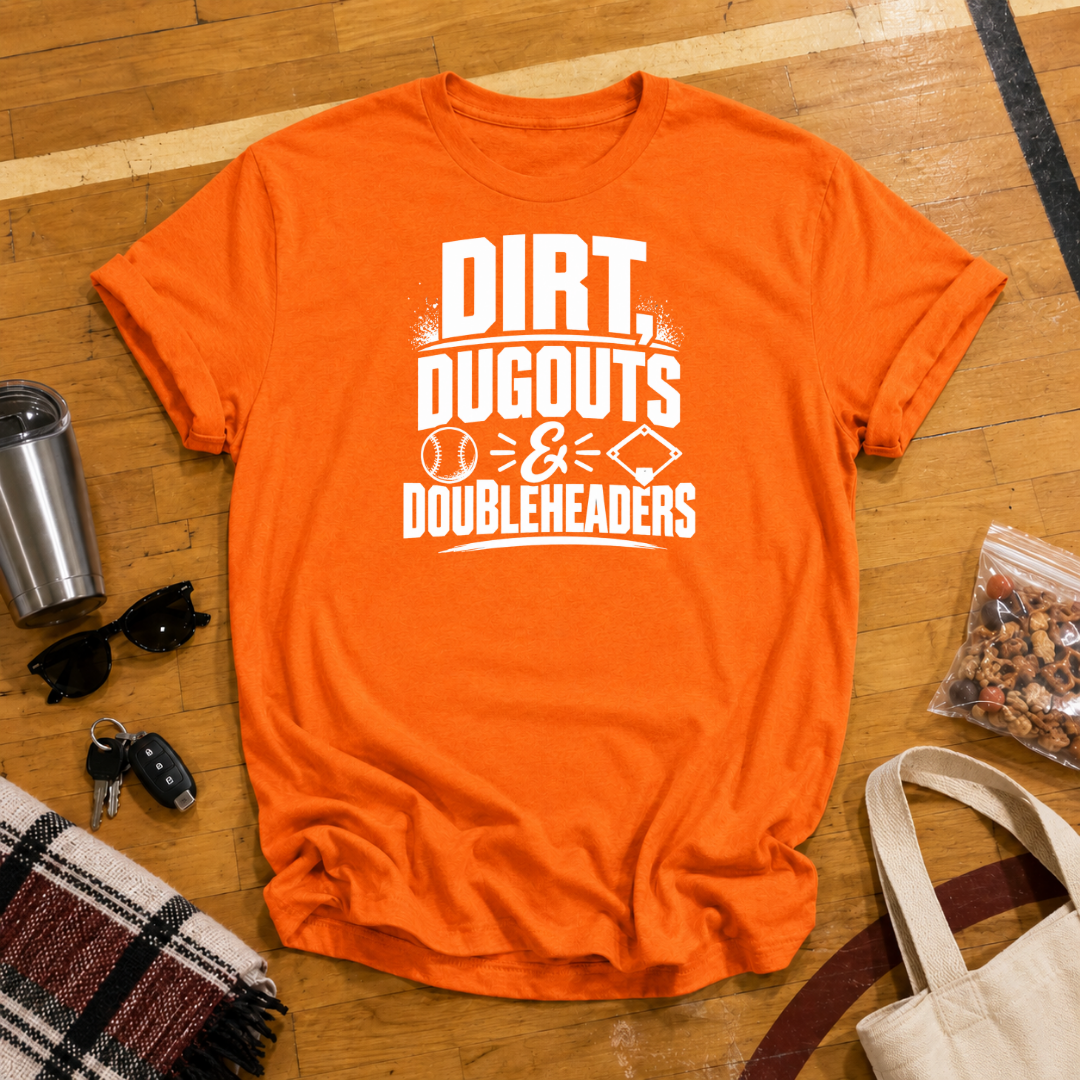 Dirt Dugouts and Doubleheaders Tee