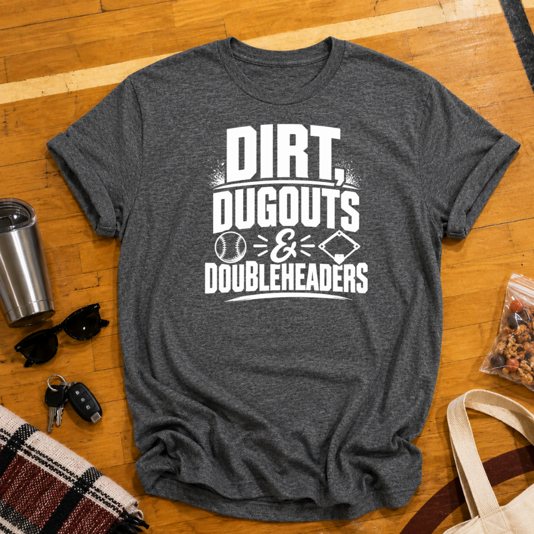 Dirt Dugouts and Doubleheaders Tee