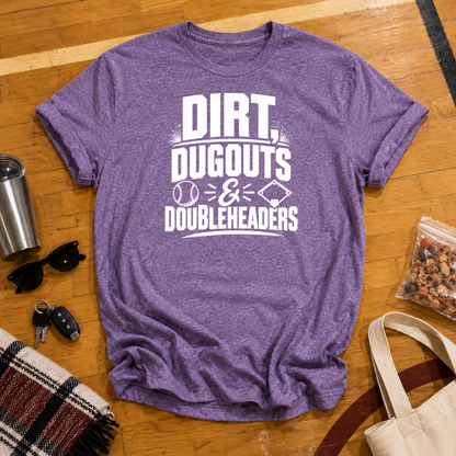 Dirt Dugouts and Doubleheaders Tee