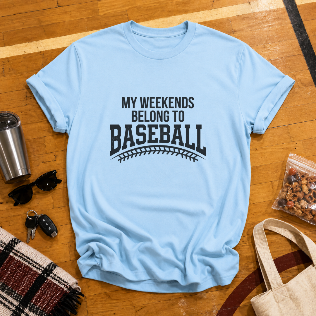 My Weekends Belong To Baseball Tee