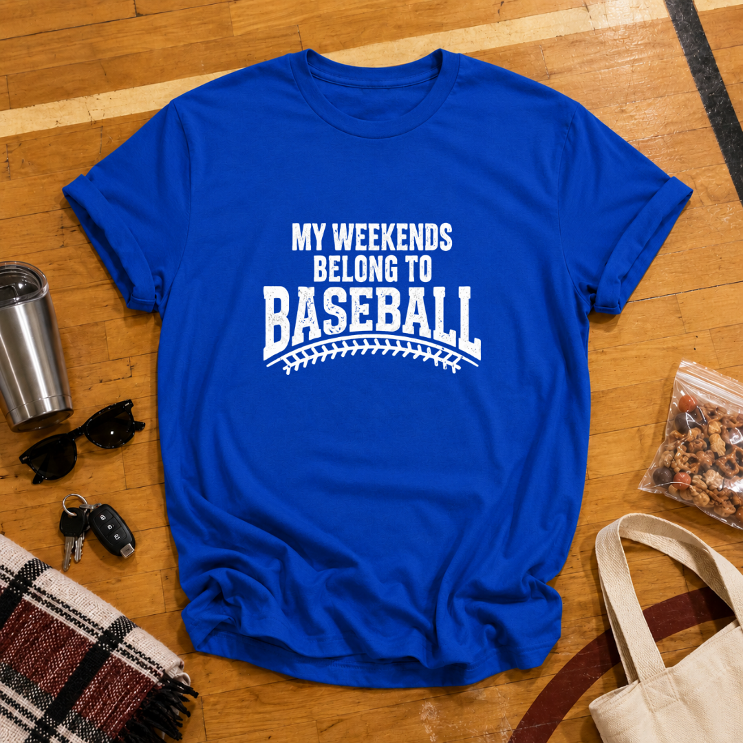My Weekends Belong To Baseball Tee