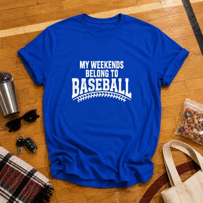 My Weekends Belong To Baseball Tee