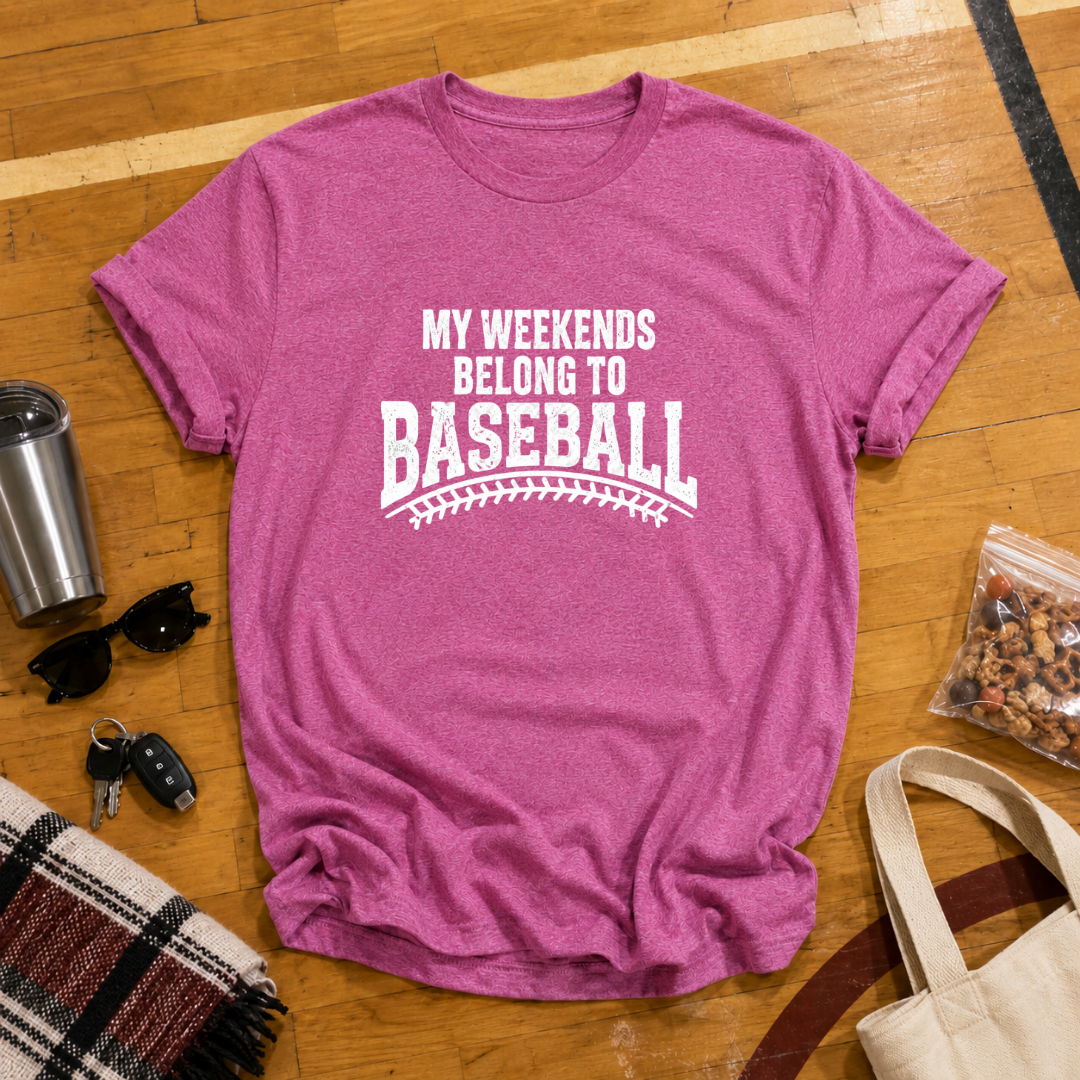 My Weekends Belong To Baseball Tee