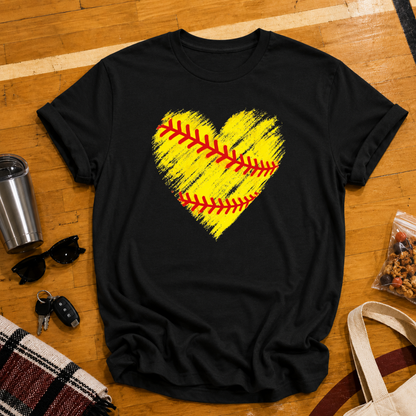 Softball Heart Tee