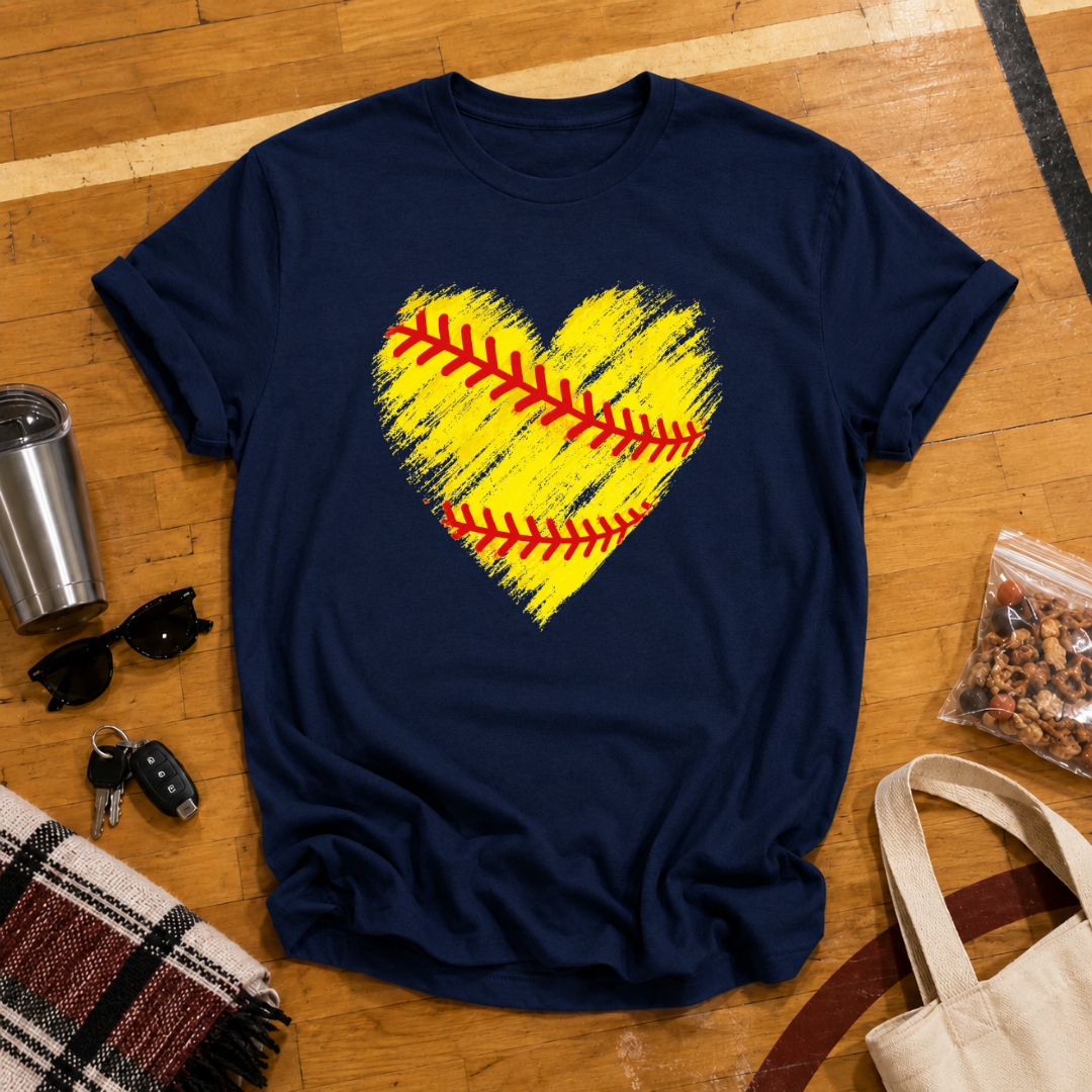 Softball Heart Tee