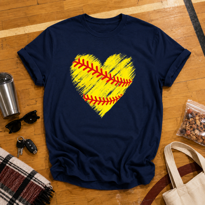 Softball Heart Tee