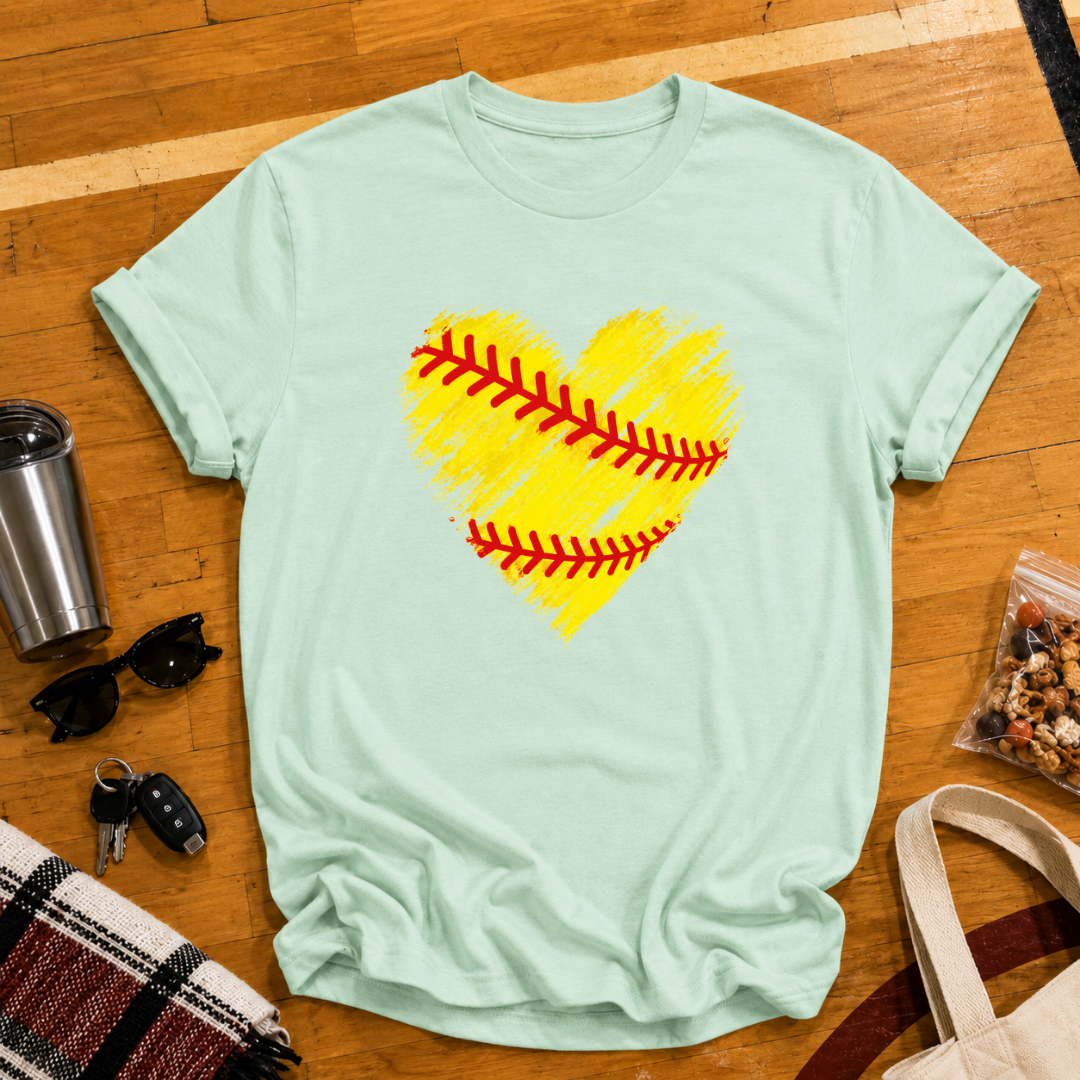 Softball Heart Tee