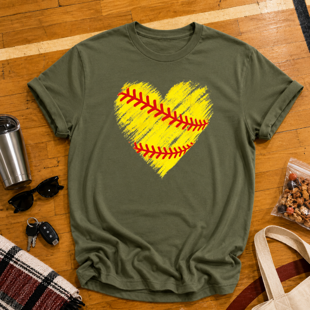 Softball Heart Tee