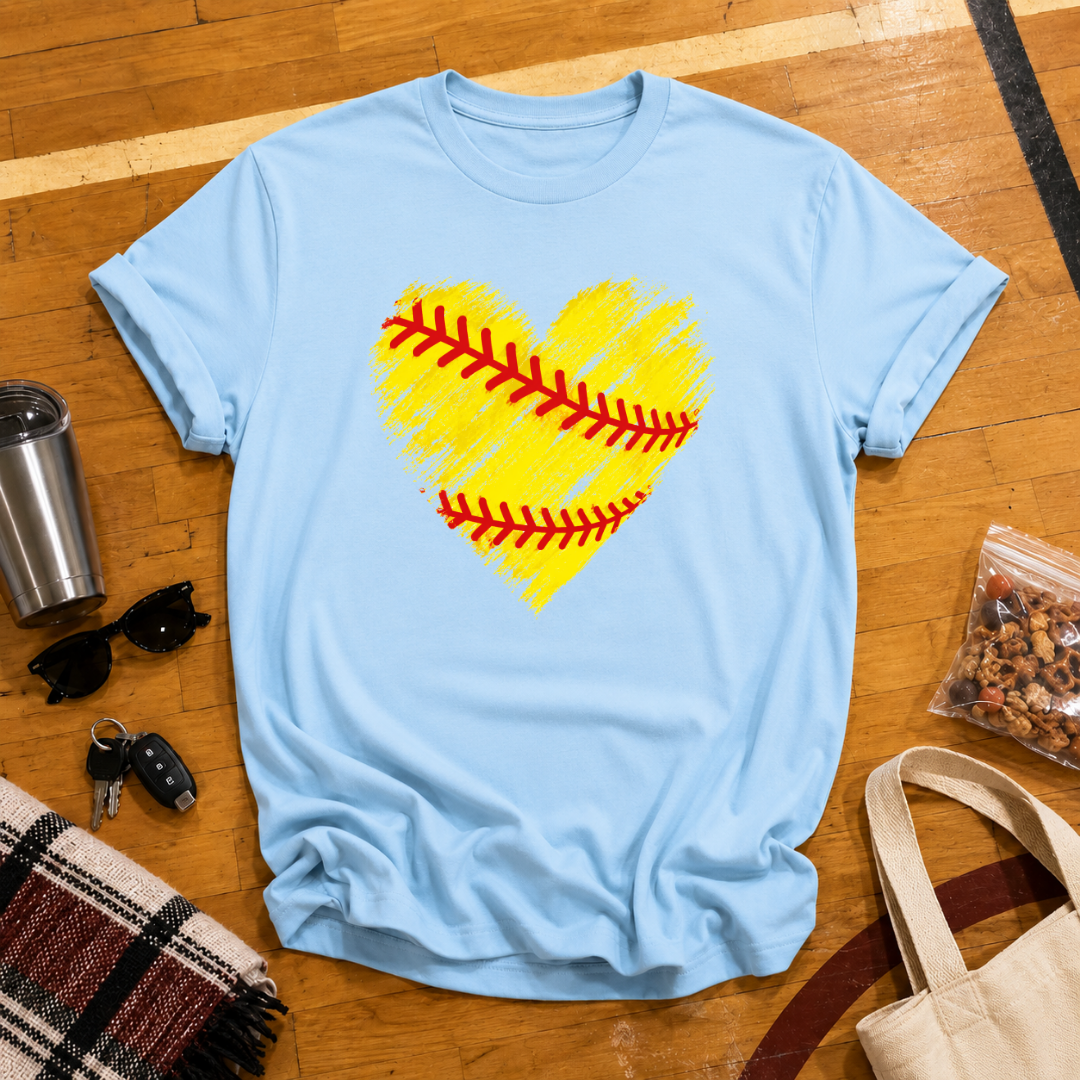 Softball Heart Tee