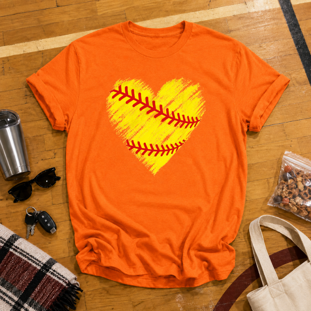 Softball Heart Tee
