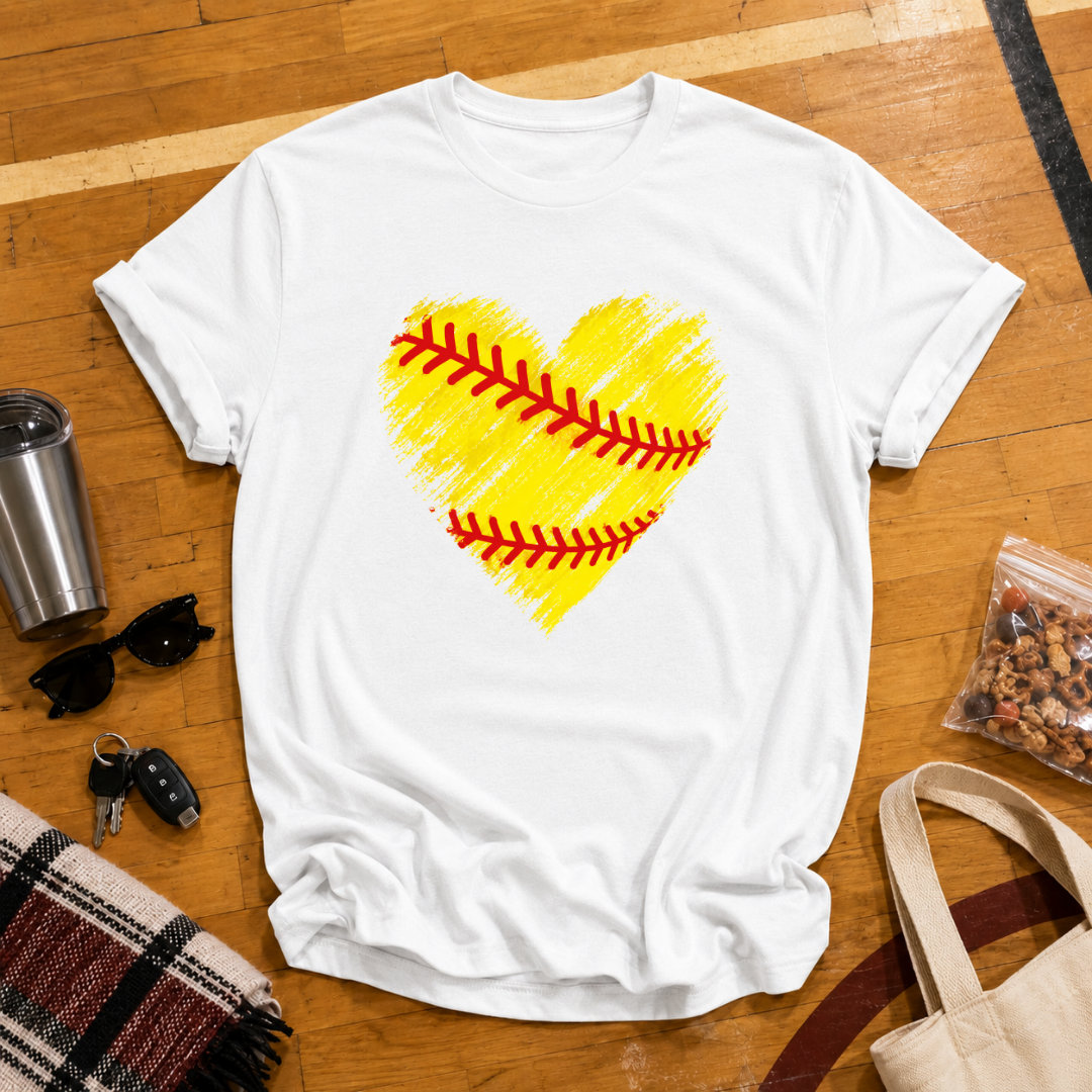 Softball Heart Tee