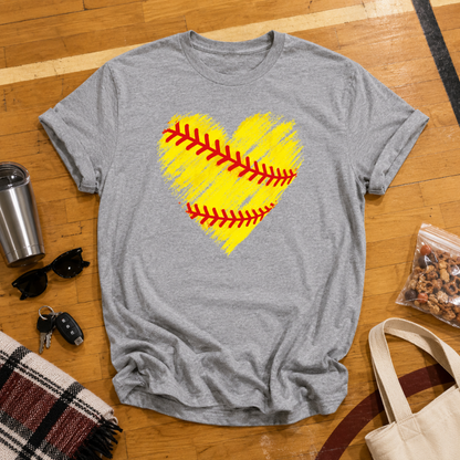 Softball Heart Tee