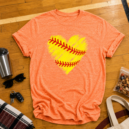 Softball Heart Tee