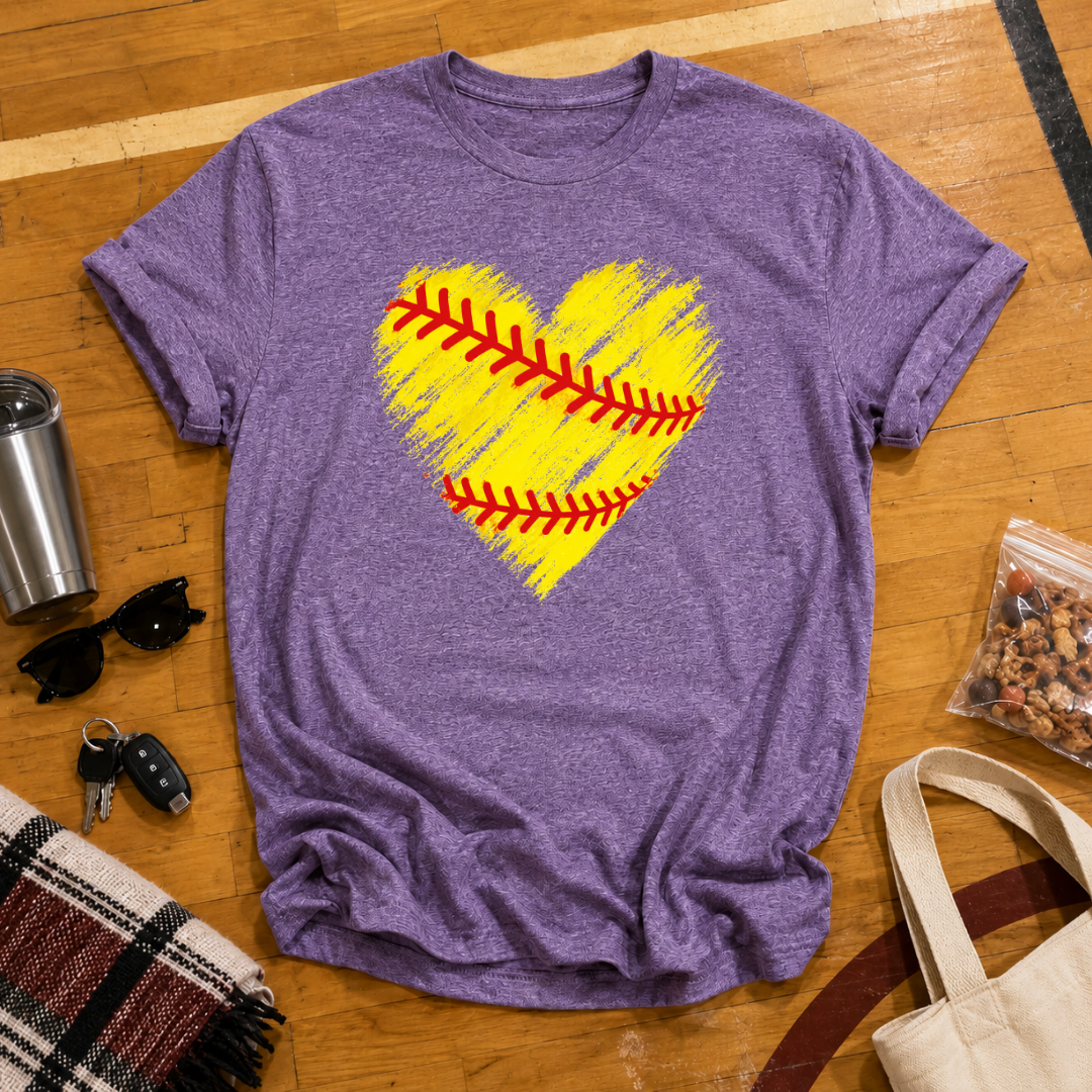 Softball Heart Tee