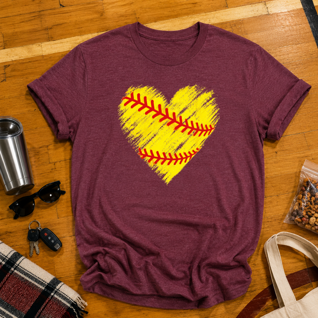 Softball Heart Tee