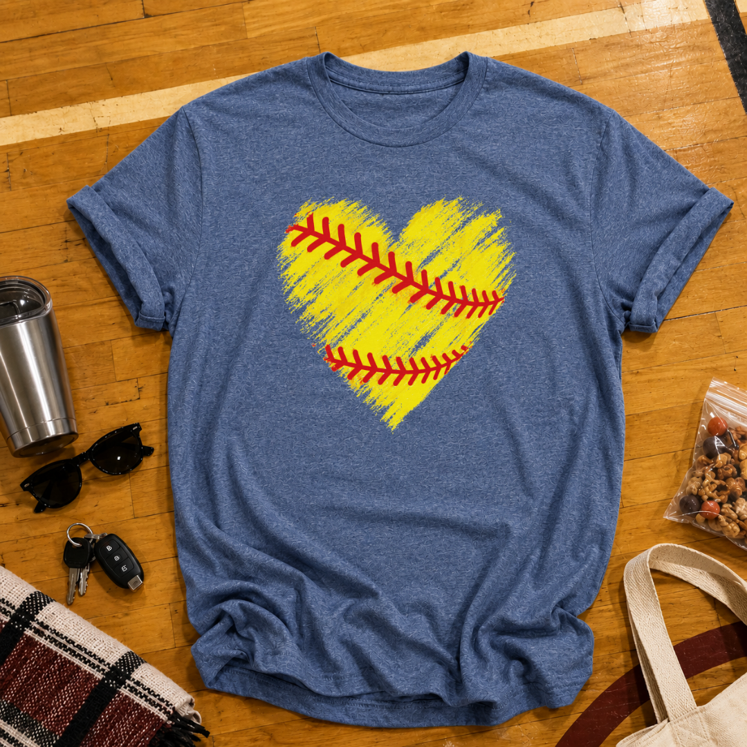 Softball Heart Tee