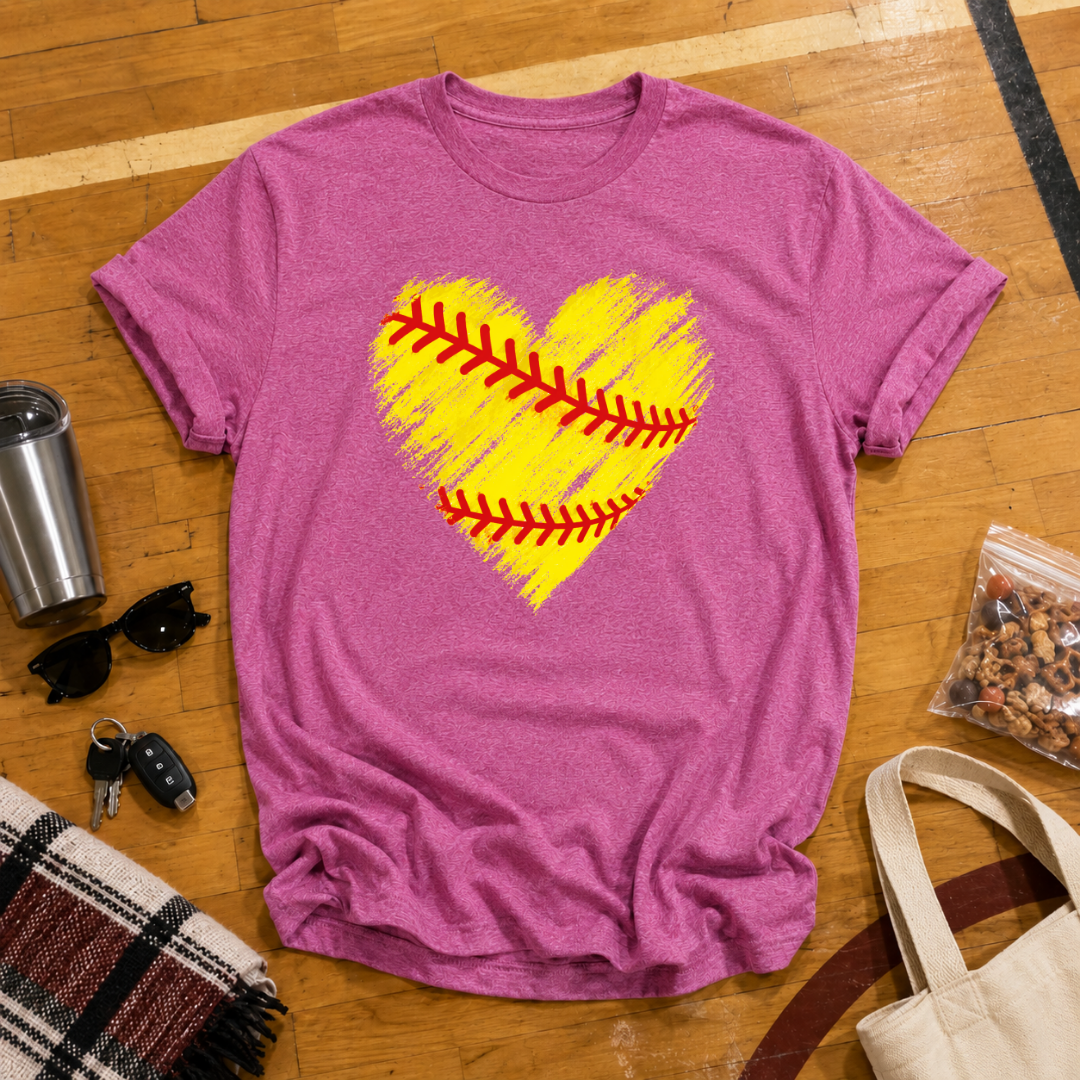 Softball Heart Tee