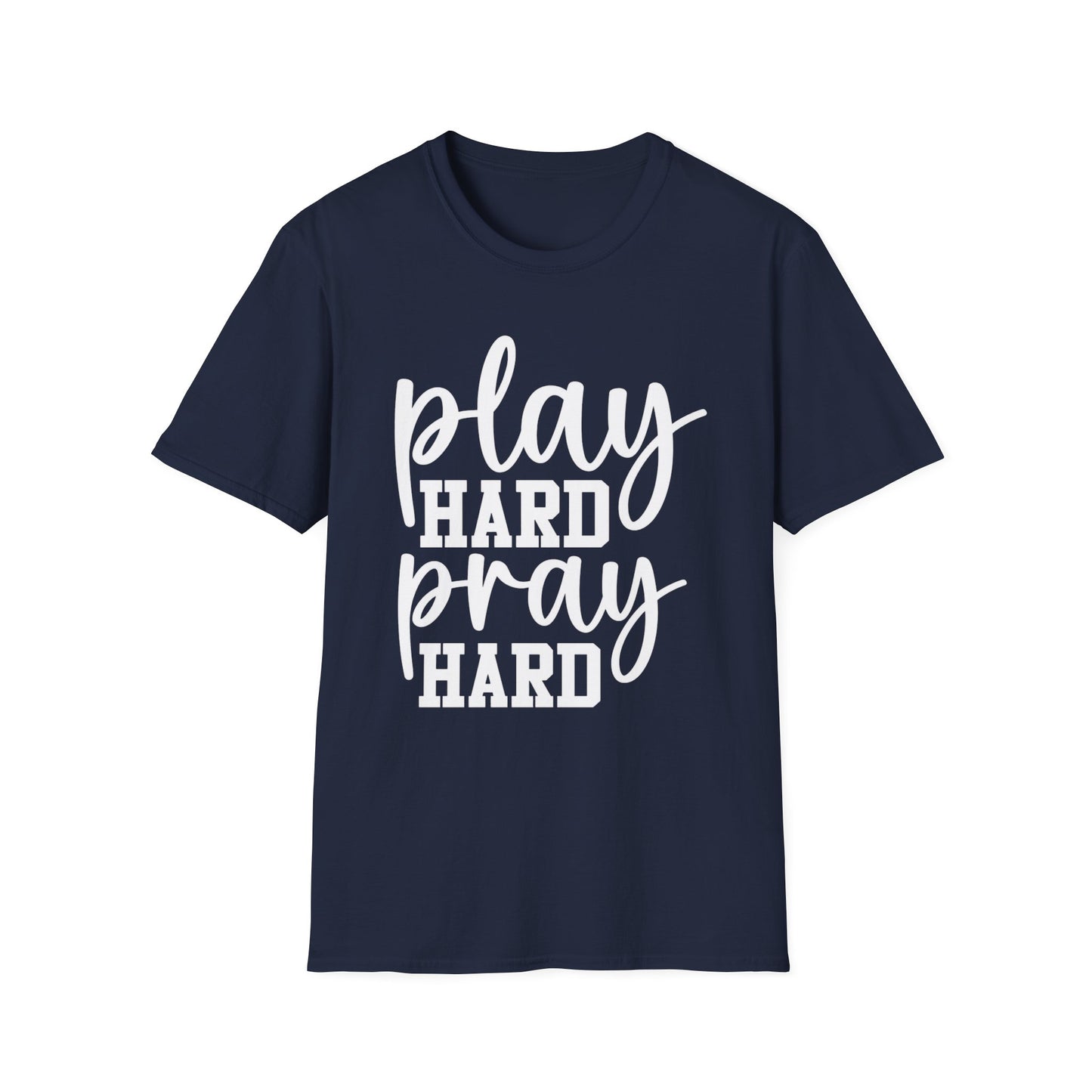 Play Hard Pray Hard Football Tee
