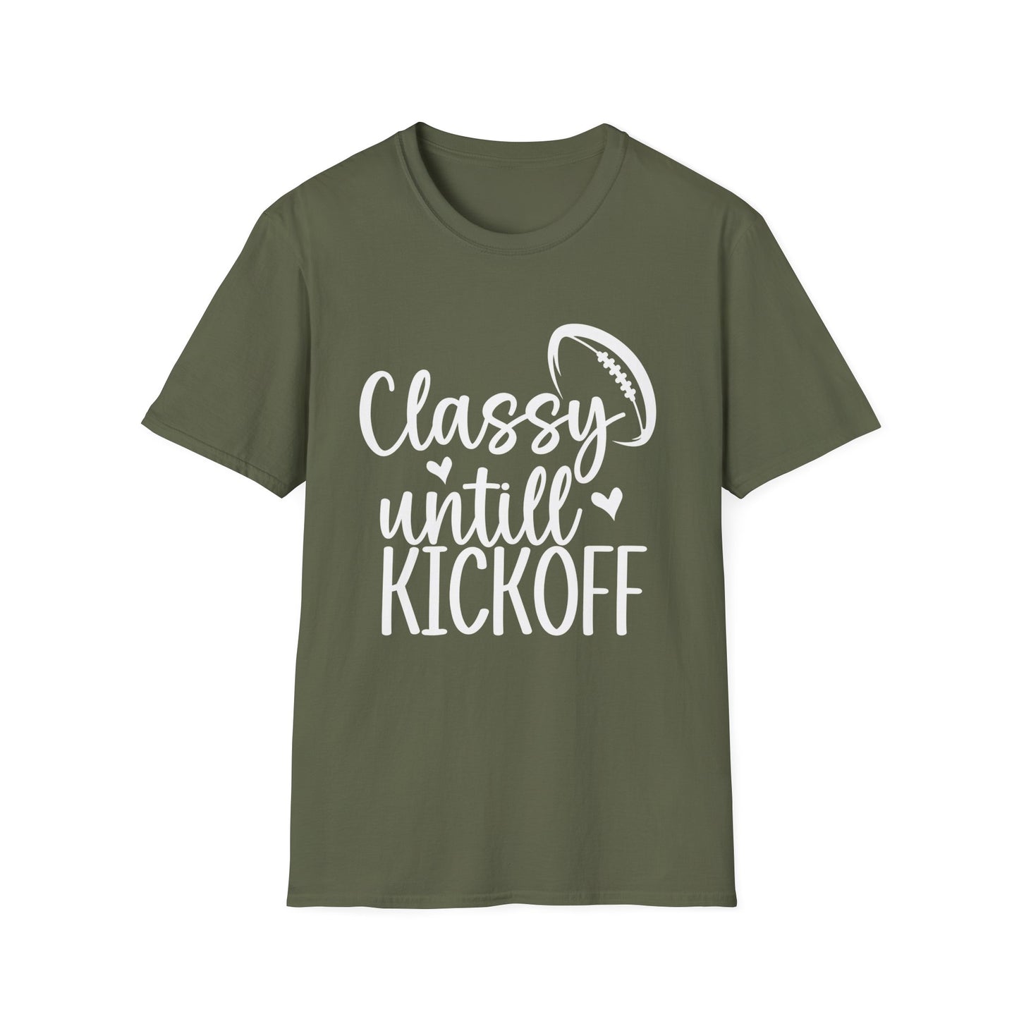 Classy Until Kickoff Football Tee