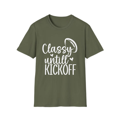 Classy Until Kickoff Football Tee